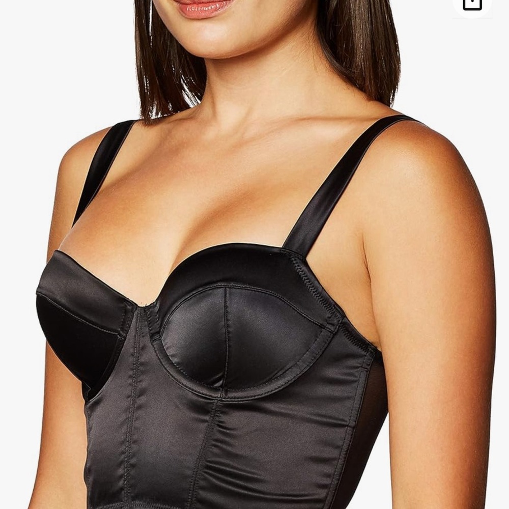 DKNY Black Satin bustier | NWT | Size 36C